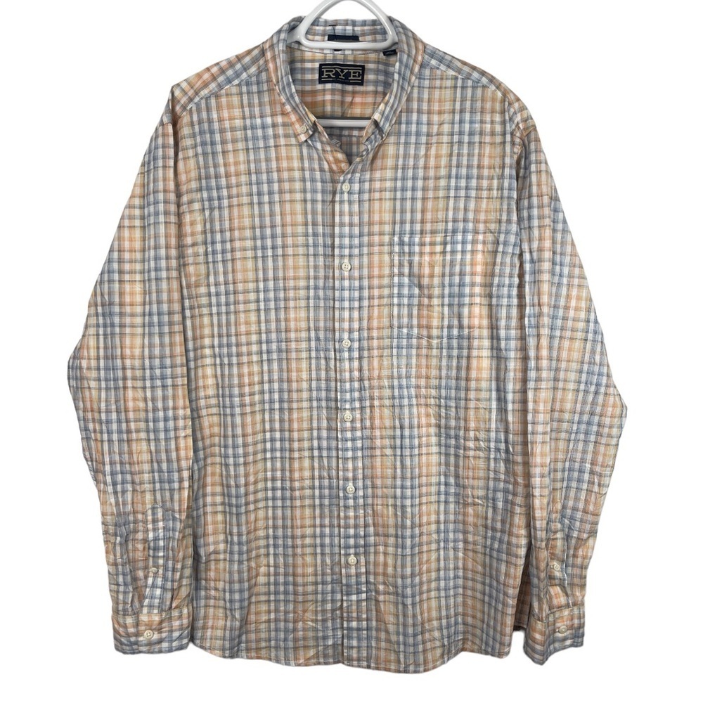 Rye by Hawker Rye Mens Dress Shirt Casual Multicoloured Business Professional XL